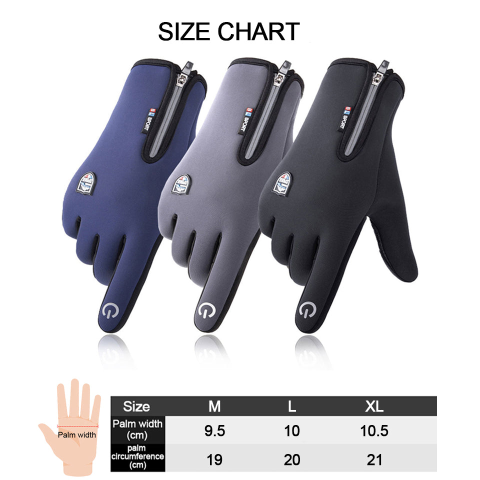 Premium Neue Winterhandschuhe : Touchscreen, wasserdicht, Motorrad, Fahrrad, Outdoor-Sport, Ski, Warm mit Samt