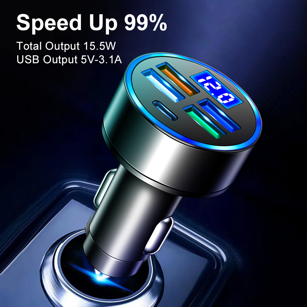 Hochwertiger FM-Transmitter, kabelloses Auto, Bluetooth 5.0, USB-Ladegerät, Auto-Aux-Radio, MP 3-Player, Musik, Freisprecheinrichtung Smartphones, Apple iPhone, Samsung, iOS & Android