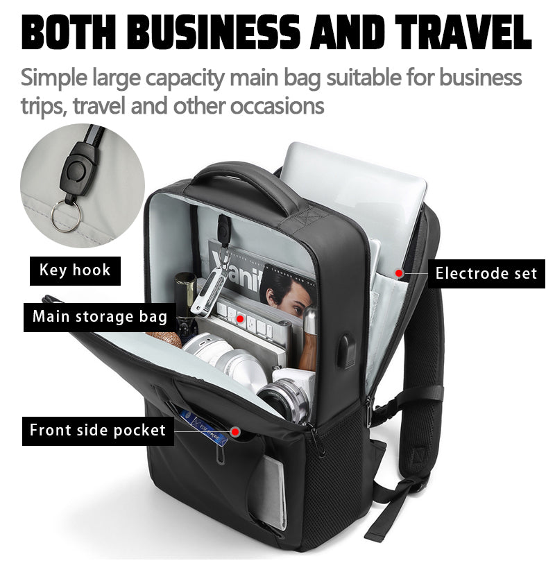 Premium Laptop-Rucksack Unisex Herren & Damen – Limited Edition Business Rucksack wasserdicht mit USB-Anschluss, erweiterbar, großer Stauraum, für MacBook & Laptop 13–17 Zoll – Arbeit, Uni, Reisen, Alltag